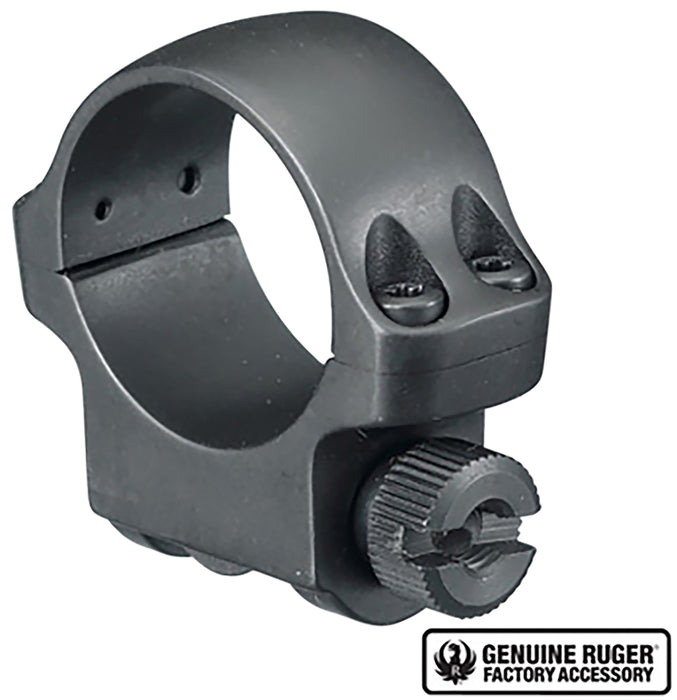 Ruger 90277 3BHM Scope Ring  Matte Black 1" Low