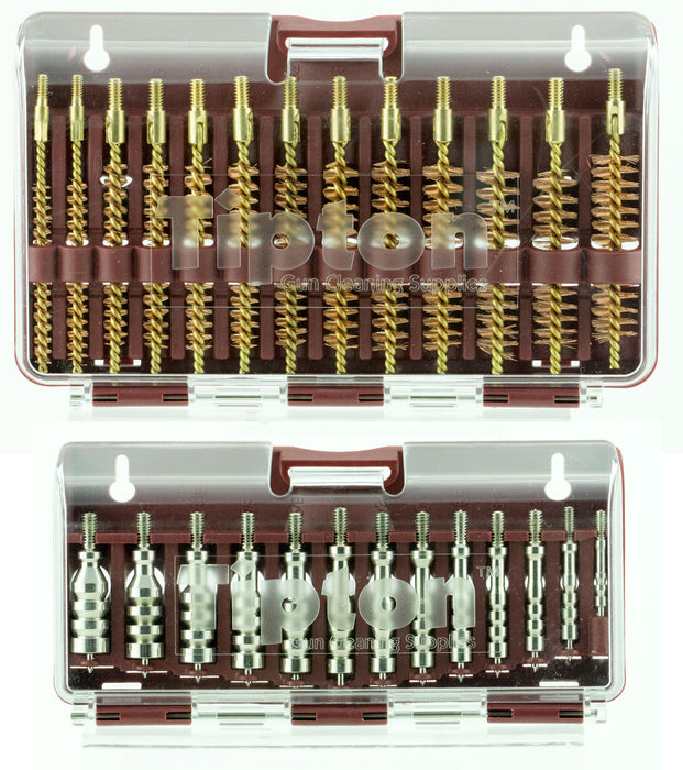 Tipton 444777 Jag & Brush Set 17-45 Cal 8-32" Thread 26 Pieces