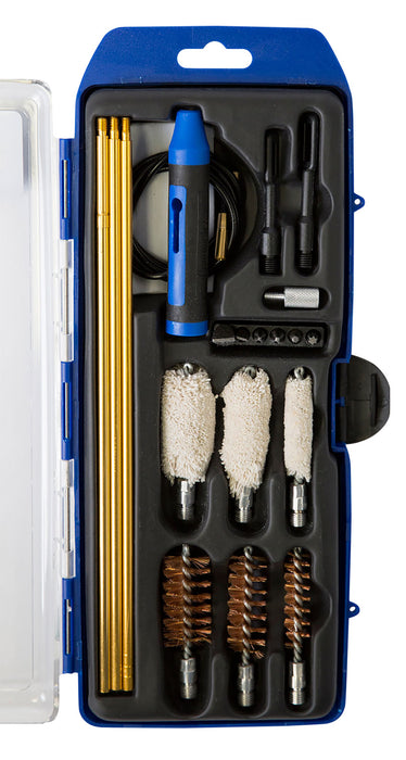 DAC GMSGHY GunMaster Universal Hybrid Cleaning Kit Multi-Gauge Shotgun/21 Pieces Black/Blue