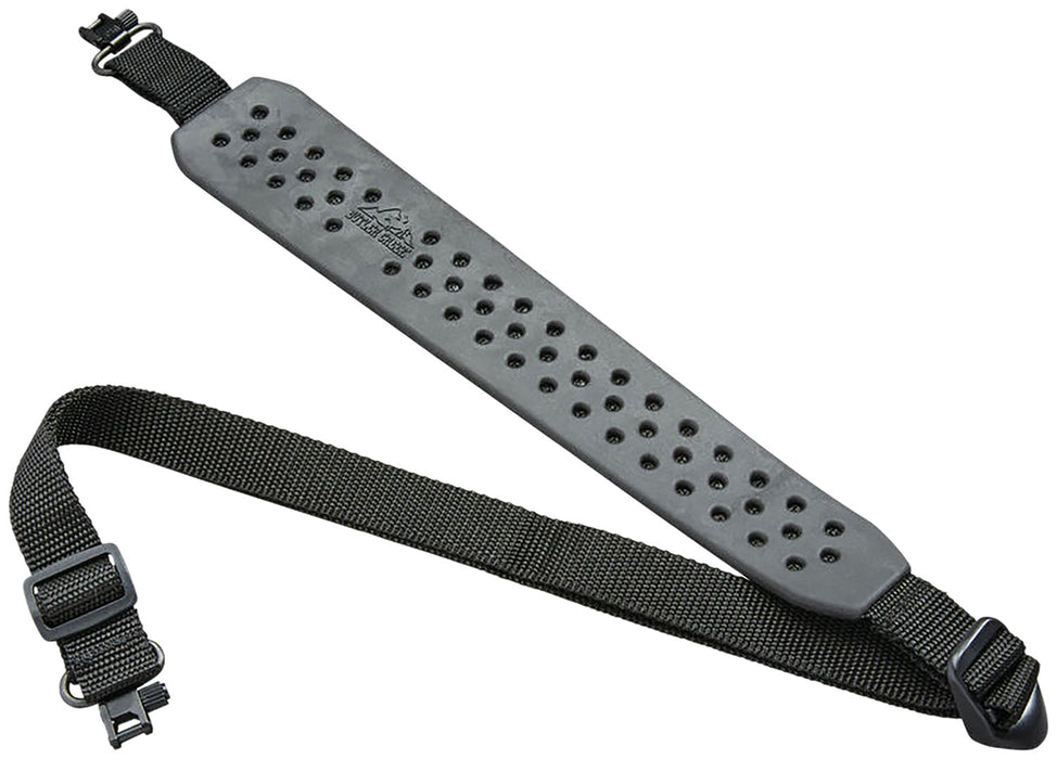 Butler Creek 81060 Comfort V- Grip Rifle Sling Black Rubber w/Nylon Strap Adjustable Design 1" QD Swivels