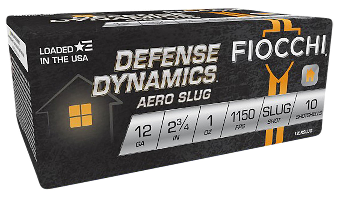 Fiocchi 12LRSLUG Aero Low Recoil 12 Gauge 2.75" 1 oz 1150 fps Rifled Slug Shot 10 Bx/25 Cs