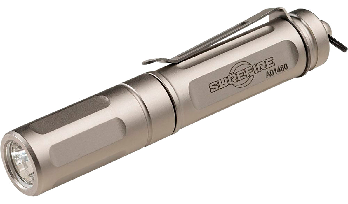 SureFire TITANB Titan Plus Ultra-Compact Nickel Plated Brass White LED 15-300 Lumens 66 Meters Range