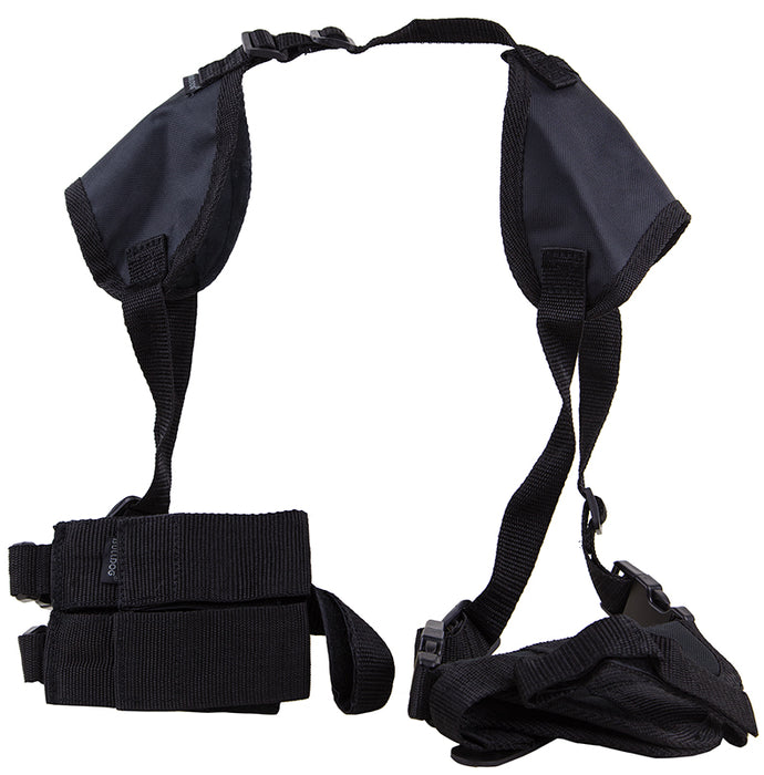 Bulldog WSHD3 Deluxe Shoulder Harness Black Nylon Harness Fits S&W M&P Compact/Taurus Millennium/2.50-3.75" Barrel Ambidextrous