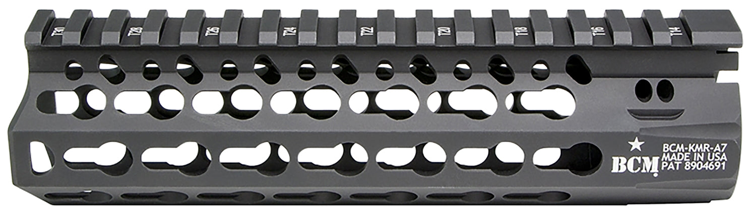 BCM KMRA7556BK KMR Alpha Handguard 7" Keymod Style Made of Aluminum with Black Anodized Finish for AR-15