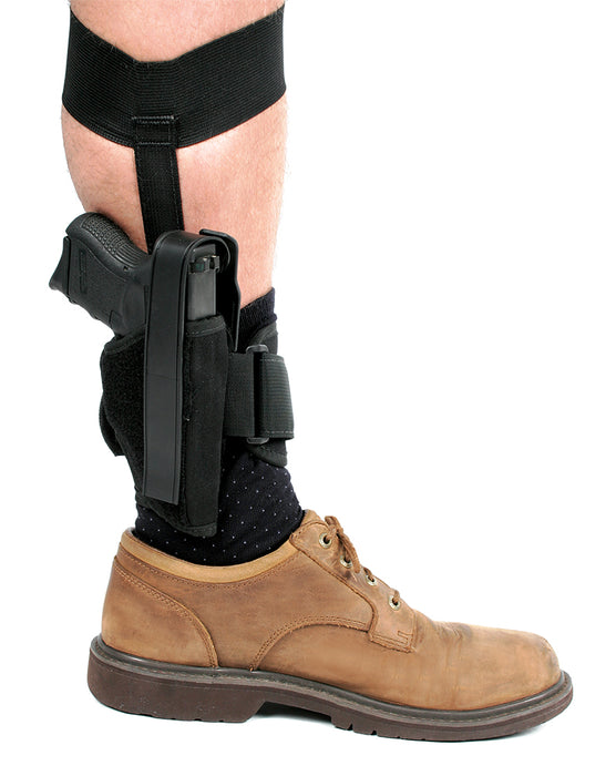 Blackhawk 40AH12BKR Ankle  Size 12 Black Cordura Velcro Compatible w/Glock 26/27/33  Right Hand