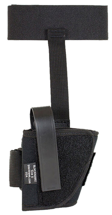 Blackhawk 40AH10BKR Ankle  Size 10 Black Cordura Velcro Fits 22-25 Cal Small Autos Right Hand