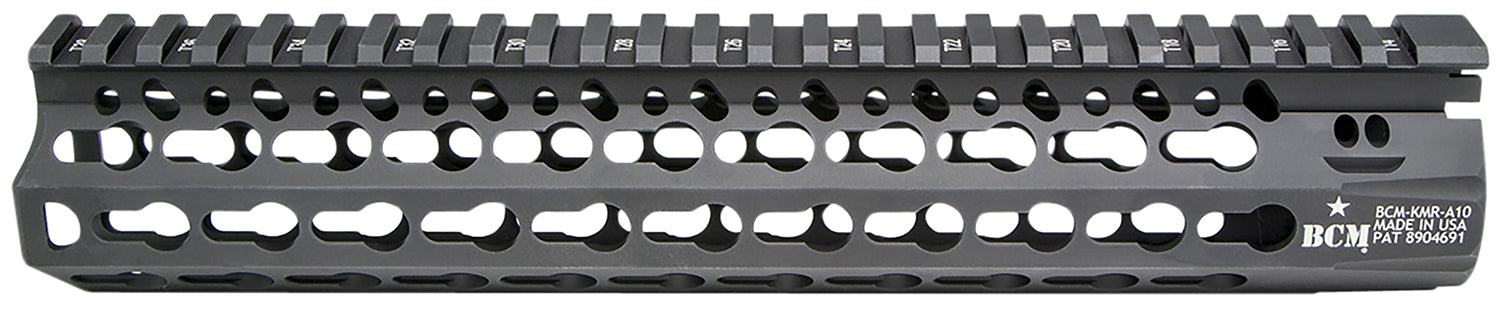 BCM KMRA10556BK KMR Alpha Handguard 10" Keymod Style Made of Aluminum with Black Anodized Finish for AR-15