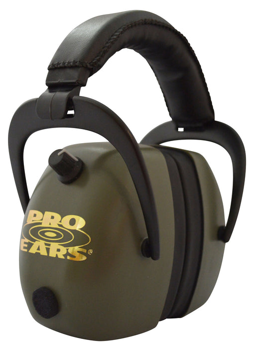 Pro Ears PEG2RMG Gold II Electronic Muff 30 dB Over the Head Black/Green Adult 1 Pair