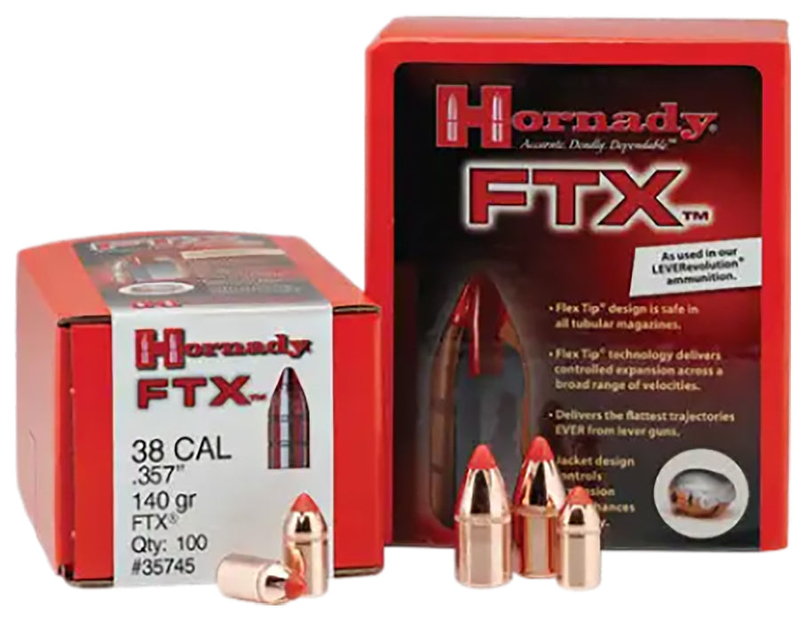 Hornady 50102 FTX  50 Cal .500 300 gr Flex Tip eXpanding 50 Per Box/ 25 Case