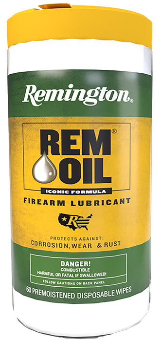 Remington Accessories 18384 Rem Oil Wipes Cleans/Lubricates/Protects 60 Count