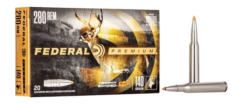 Federal P280TT2 Premium Vital-Shok 280Rem 140gr Trophy Bonded Tip 20 Per Box/10 Case