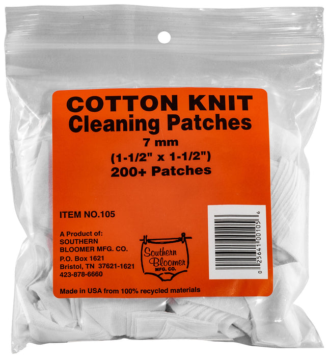 Southern Bloomer 105 Cleaning Patches  7mm Cotton 200 Per Pack