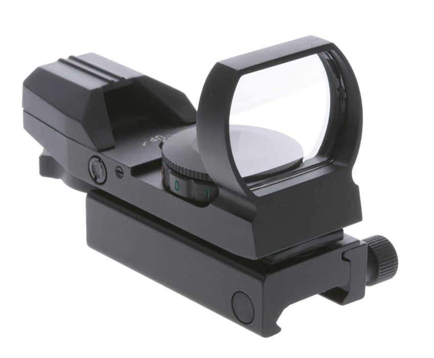 TruGlo TG-8360B Open Dot Sight  Black Anodized 1x 34mm 5 MOA Dual Illuminated (Green/Red) Multi Reticle