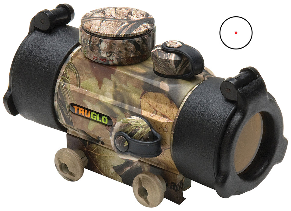 TruGlo TG8030A Traditional  Realtree APG 1x 30mm 5 MOA Red Dot Reticle