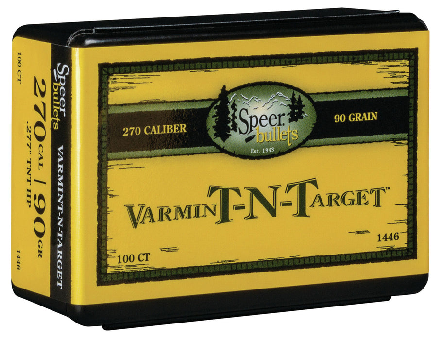 Speer Bullets 1446 TNT Rifle 270 Caliber .277 90 GR Hollow Point 100 Box