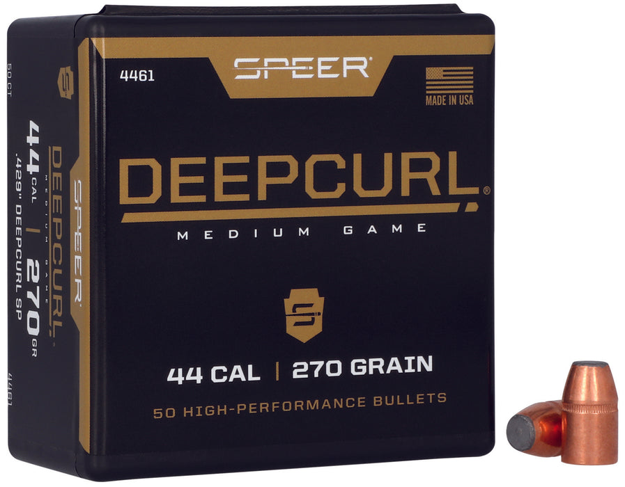 Speer 4461 DeepCurl  44 Cal .429 270 gr Soft Point 50 Per Box/ 5 Case