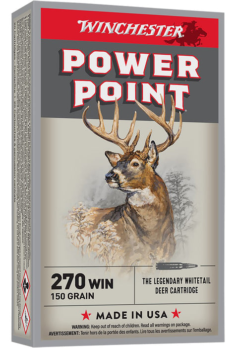 Winchester Ammo X2704 Super X  270 Win 150 gr 2850 fps Power-Point (PP) 20 Bx/10 Cs