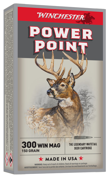 Winchester Ammo X30WM1 Super X  300 Win Mag 150 gr 3290 fps Power-Point (PP) 20 Bx/10 Cs