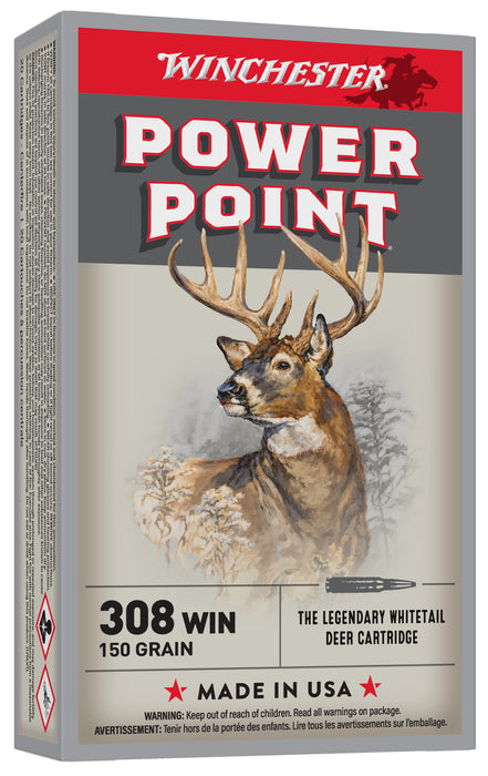 Winchester Ammo X3085 Super X  308 Win 150 gr 2820 fps Power-Point (PP) 20 Bx/10 Cs