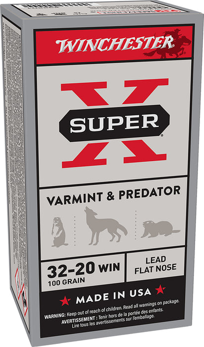 Winchester Ammo X32201 Super X  32-20Win 100gr Lead 50 Per Box/10 Case