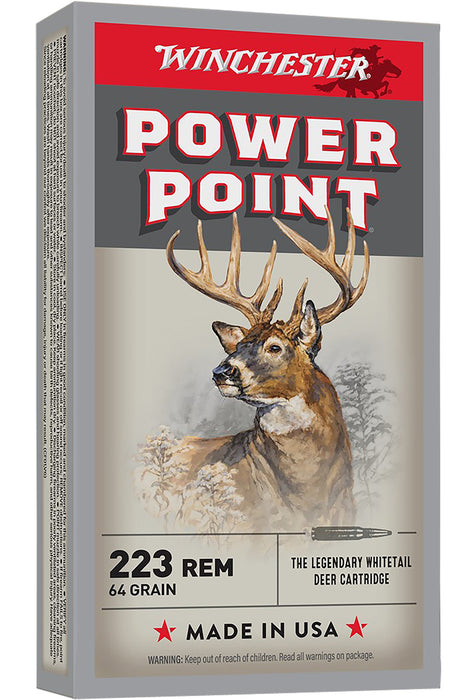 Winchester Ammo X223R2 Super X  223 Rem 64 gr 3020 fps Power-Point (PP) 20 Bx/10 Cs