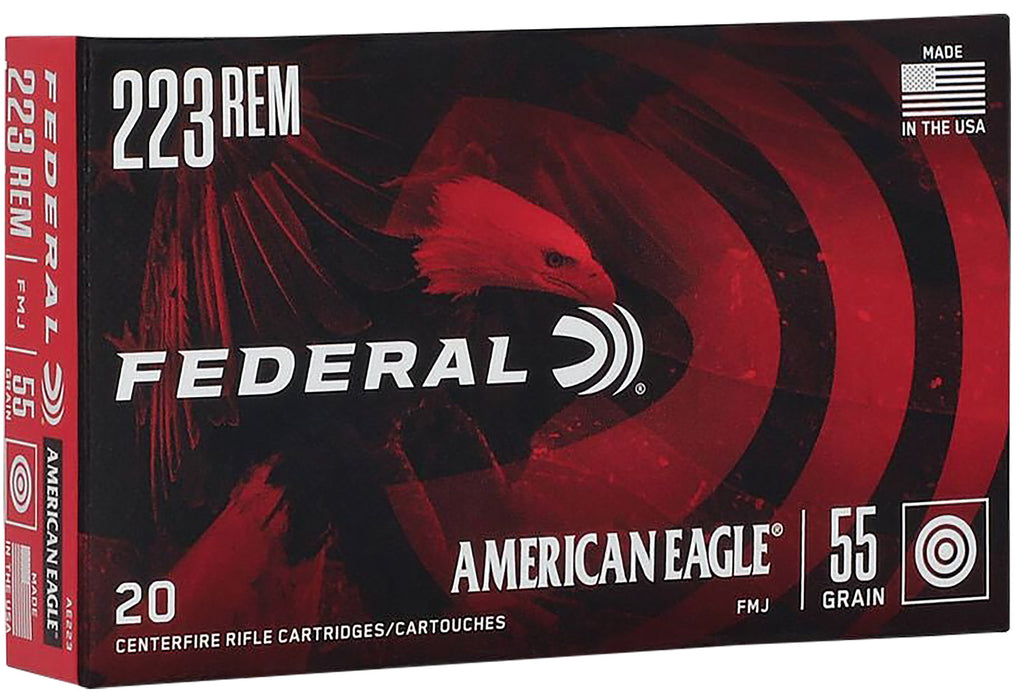 Federal AE223 American Eagle Rifle 223Rem 55gr Full Metal Jacket Boat Tail