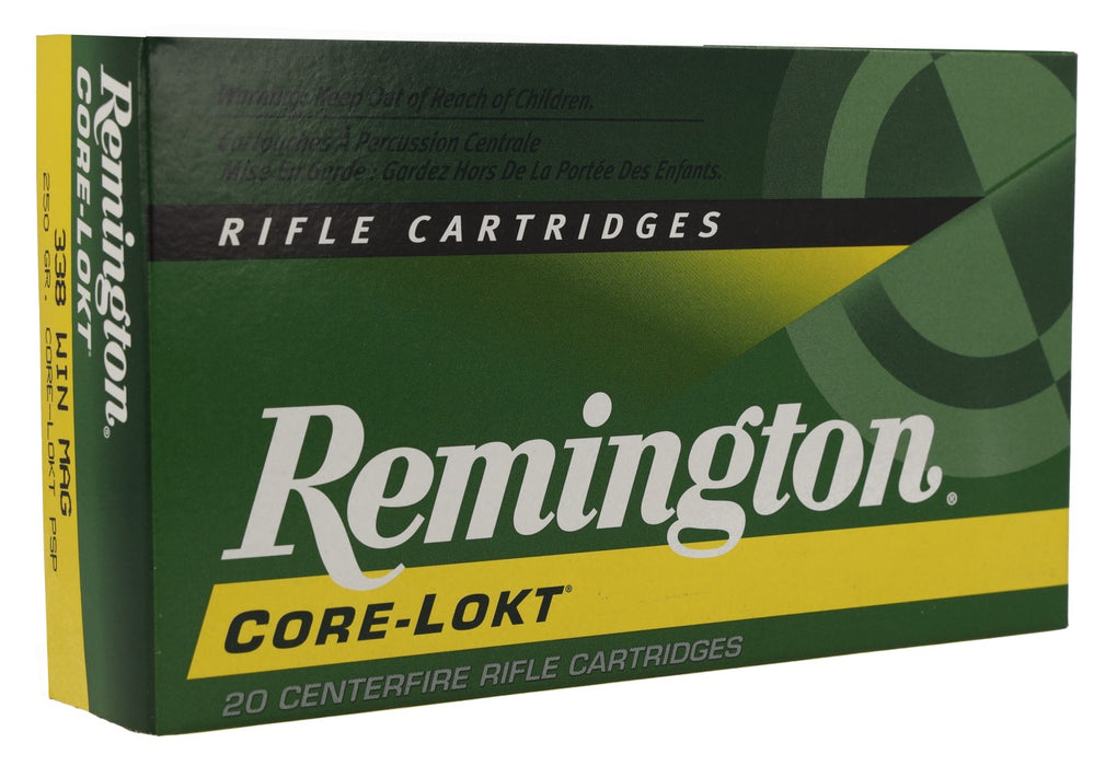 Remington Ammunition 22191 Core-Lokt  338WinMag 250gr Core-Lokt Pointed Soft Point 20 Per Box/10 Case