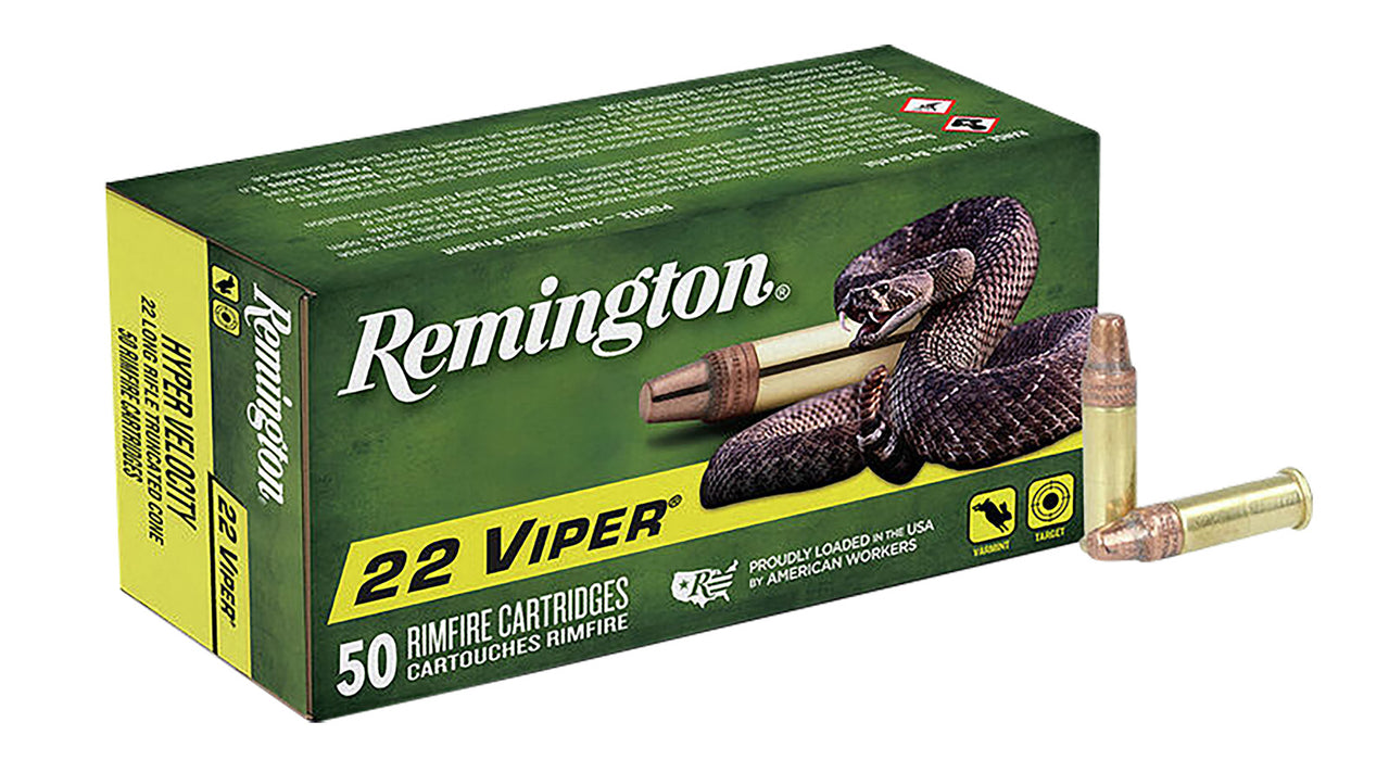 Remington Ammunition 21080 Viper  22 LR 36 gr Truncated Cone Solid 50 Bx/ 100 Cs