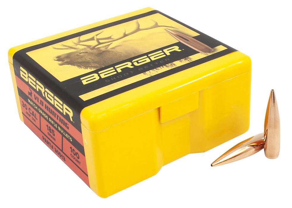 Berger Bullets 30513 VLD Hunting Long Range 30Cal 185gr 100/Box