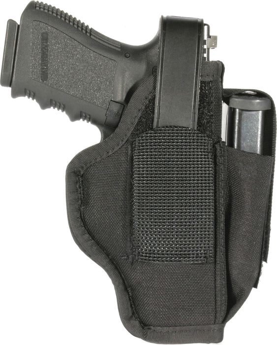 Blackhawk 40AM06BK Multi-Use  IWB/OWB Size 06 Black Cordura Belt Clip Fits Med/Large Semi Autos Fits 3.25-3.75" Barrel Ambidextrous