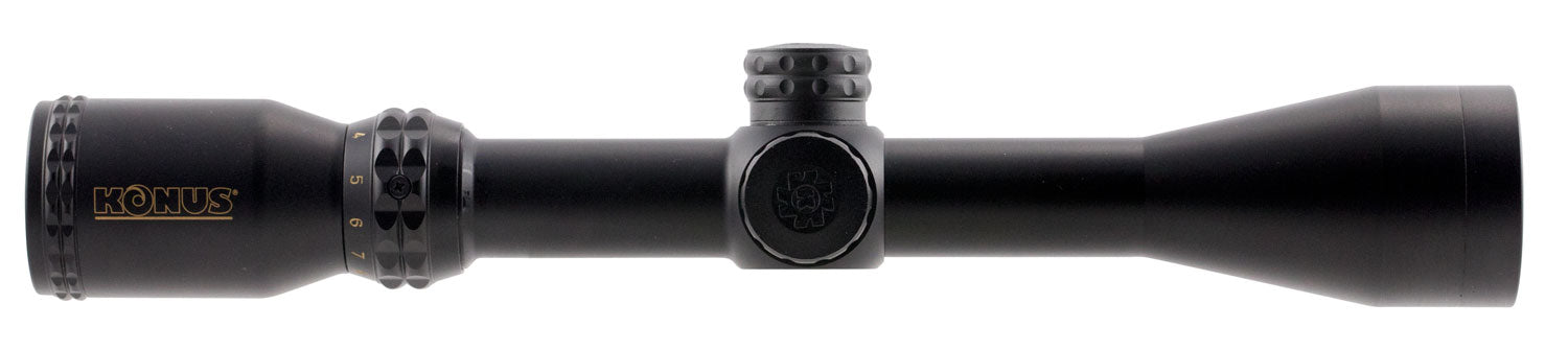 Konus 7276 KonusPro 550 Matte Black 3-9x40mm 1" Tube Dual Illuminated (Blue/Red) Engraved Ballistic 550/Dot Reticle