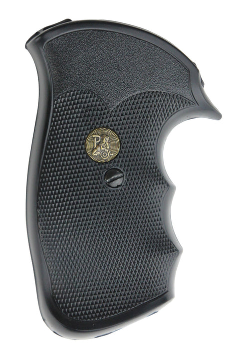 Pachmayr 03292 Gripper Grip Checkered Black Rubber with Finger Grooves for S&W N Frame