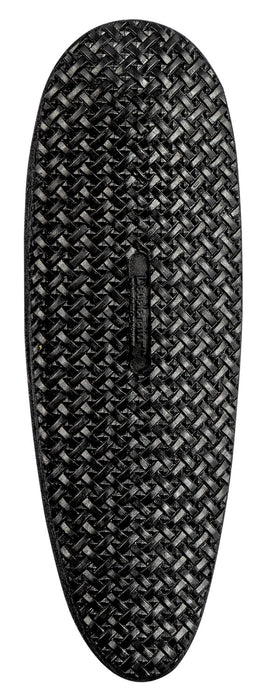 Pachmayr 01317 D750B Decelerator Field Style Recoil Pad Medium Black Basketweave Rubber 1" Thick