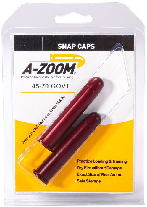 A-Zoom 12231 Rifle Snap Cap 45-70 Gov Aluminum 2 Pack