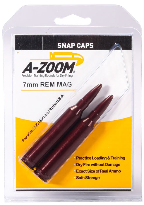 A-Zoom 12252 Rifle Snap Cap 7mm Rem Mag Aluminum 2 Pack