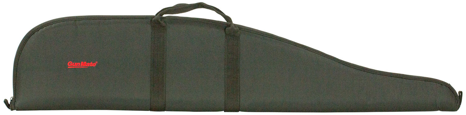 Uncle Mike's 22416 GunMate Rifle Case Large Style made of Nylon w/ Black Finish, 48" OAL Lockable Full Length Zipper, Wrap Around Handles & Embroidered Logo for Scoped Rifle