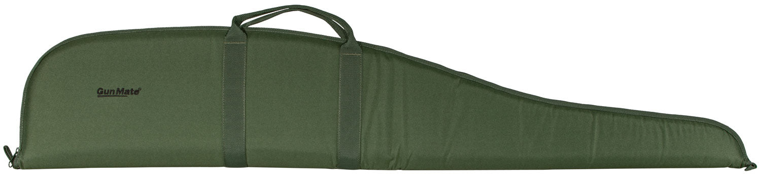 Uncle Mike's 22417 GunMate Rifle Case Large Style Green Nylon, 48" OAL Lockable Full Length Zipper, Wrap Around Handles Embroidered Logo for Scoped Rifle