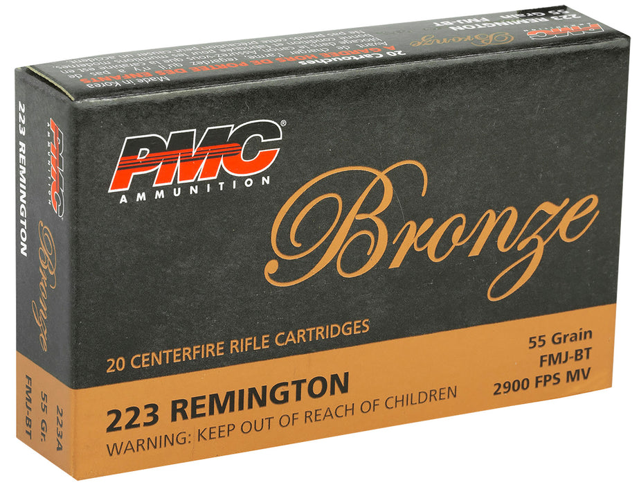 PMC 223A Bronze  223Rem 55gr Full Metal Jacket Boat Tail