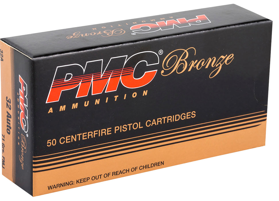 PMC 32A Bronze  32ACP 71gr Full Metal Jacket 50 Per Box/20 Case