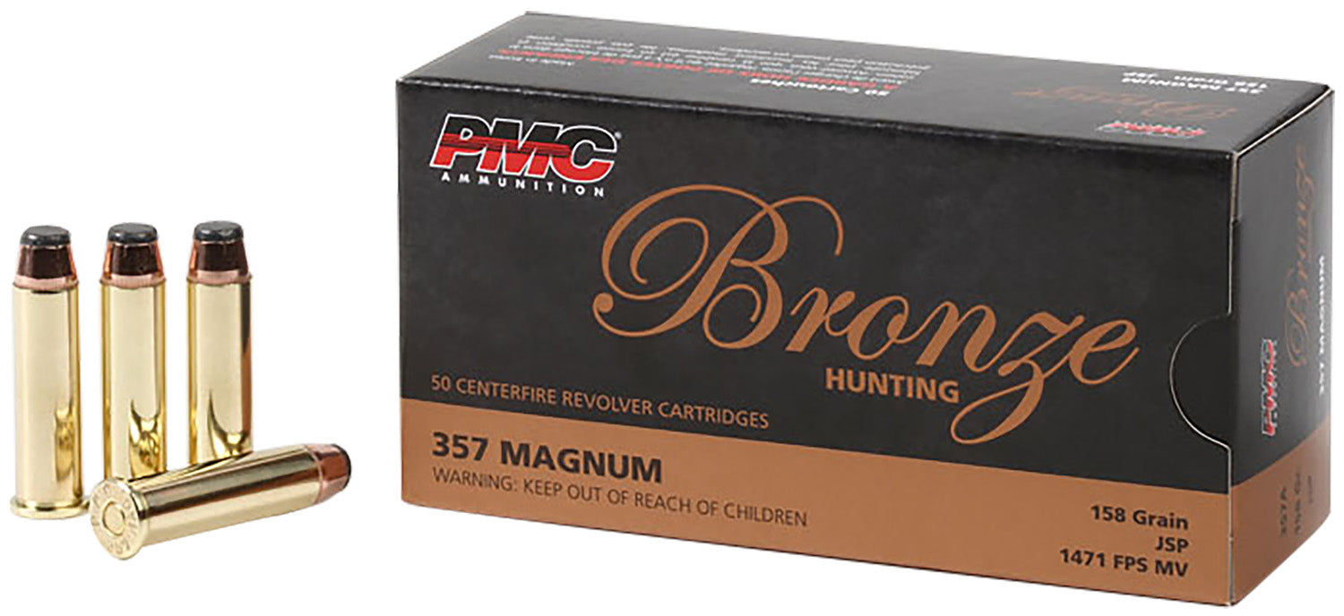 PMC 357A Bronze  357 Mag 158 gr 1471 fps Jacketed Soft Point (JSP) 50 Bx/20 Cs