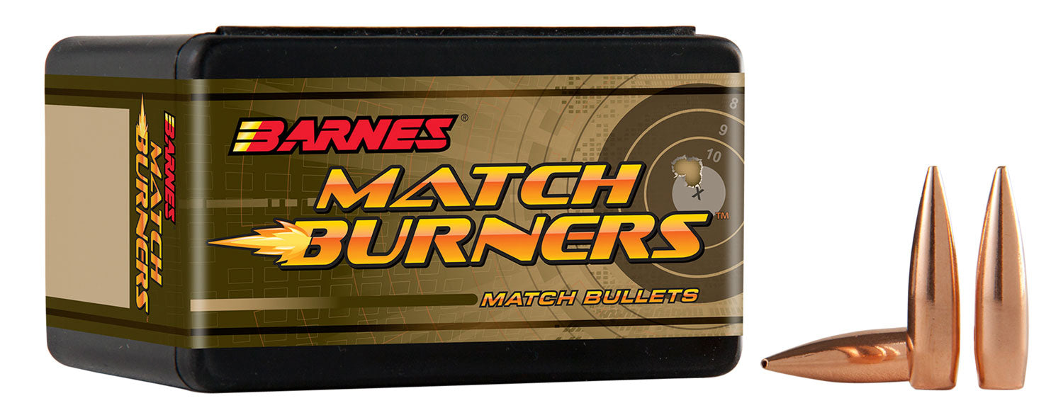 Barnes Bullets 30162 Match Burners  22Cal 69gr Match Burners Boat Tail 100/Box