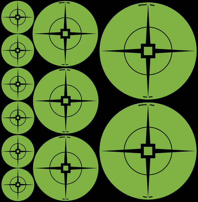 Birchwood Casey 33938 Target Spots  Self-Adhesive Paper Black/Green Crosshair 60 Targets