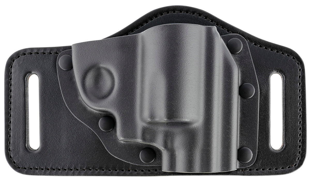 Galco TS800B TacSlide  OWB Black Kydex/Leather Belt Slide Fits Glock 43/Springfield Hellcat/S&W M&P Shield EZ Right Hand