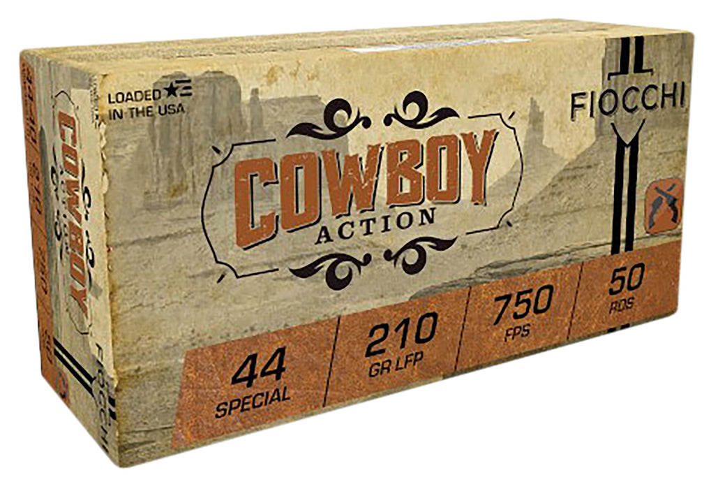 Fiocchi 44SCA Cowboy Action  44 Special 210 gr 750 fps Lead Flat Point (LFP) 50 Bx/10 Cs