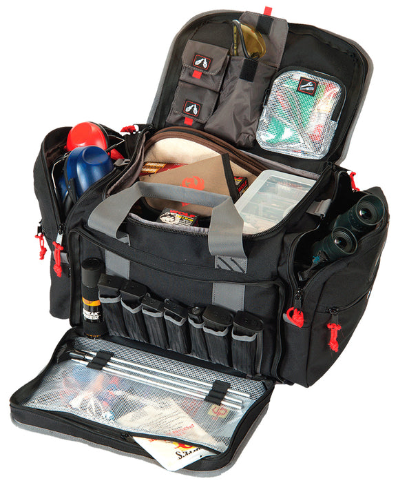 GPS Bags 2014LRB Large  Black Nylon w/ Lift Ports, Storage Pockets, Visual ID Storage System & Holds 5 Handguns or More & Ammo Includes 4 Ammo Dump Cups