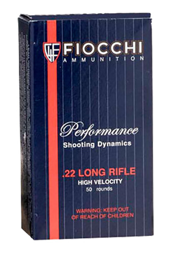 Fiocchi 22FHVCRN Field Dynamics  22 LR 40 gr 1250 fps Copper-Plated Solid Point 50 Bx/100 Cs