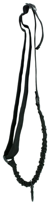 Aim Sports AOPS One Point Sling made of Black Elastic Webbing with 25" OAL, 1.25" W & Bungee Design for Rifles