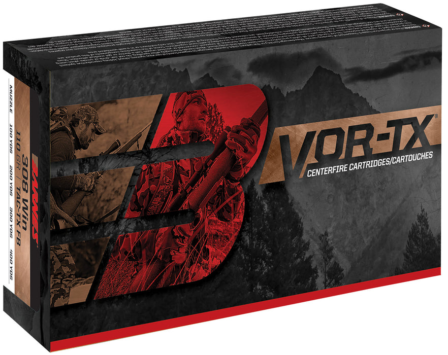Barnes Bullets 21581 VOR-TX Rifle 35Whelen 180gr Barnes Tipped TSX Flat Base 20 Per Box/10 Case