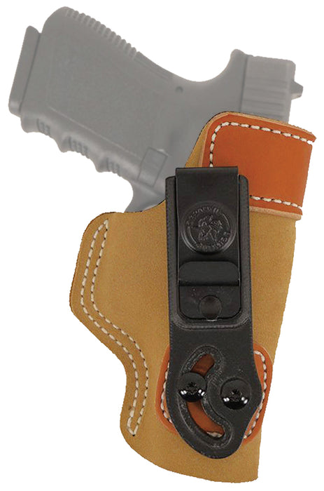 DeSantis Gunhide 106NAR7Z0 Sof-Tuck  IWB Tan Leather/Suede Belt Clip Fits Colt Mustang Right Hand