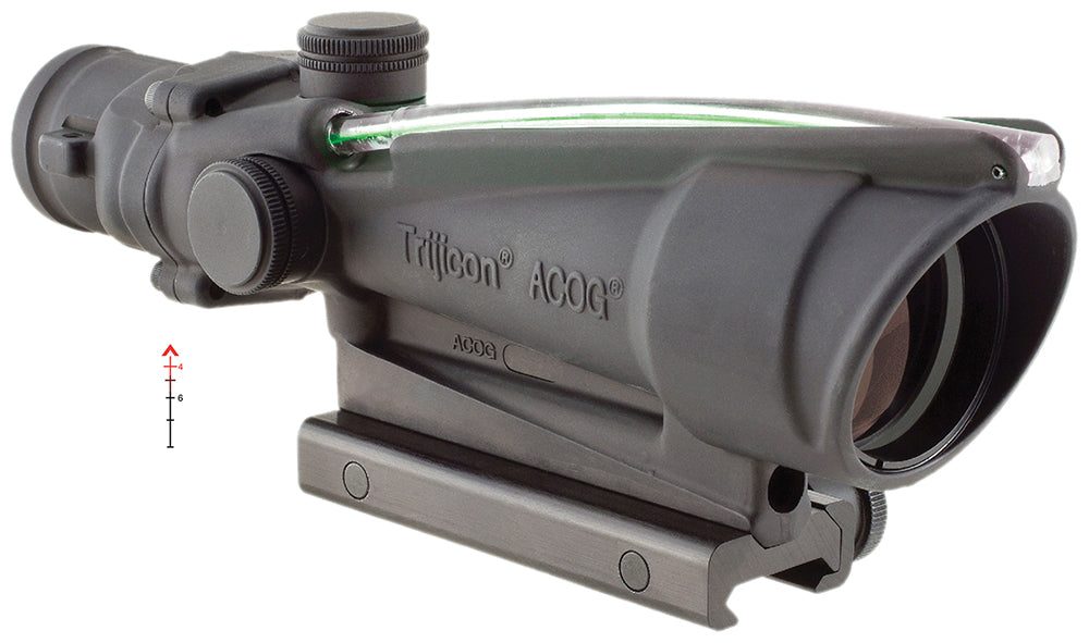 Trijicon 100149 ACOG  Black Hardcoat Anodized 3.5x35mm Illuminated Green Chevron .223/5.56 BDC Reticle